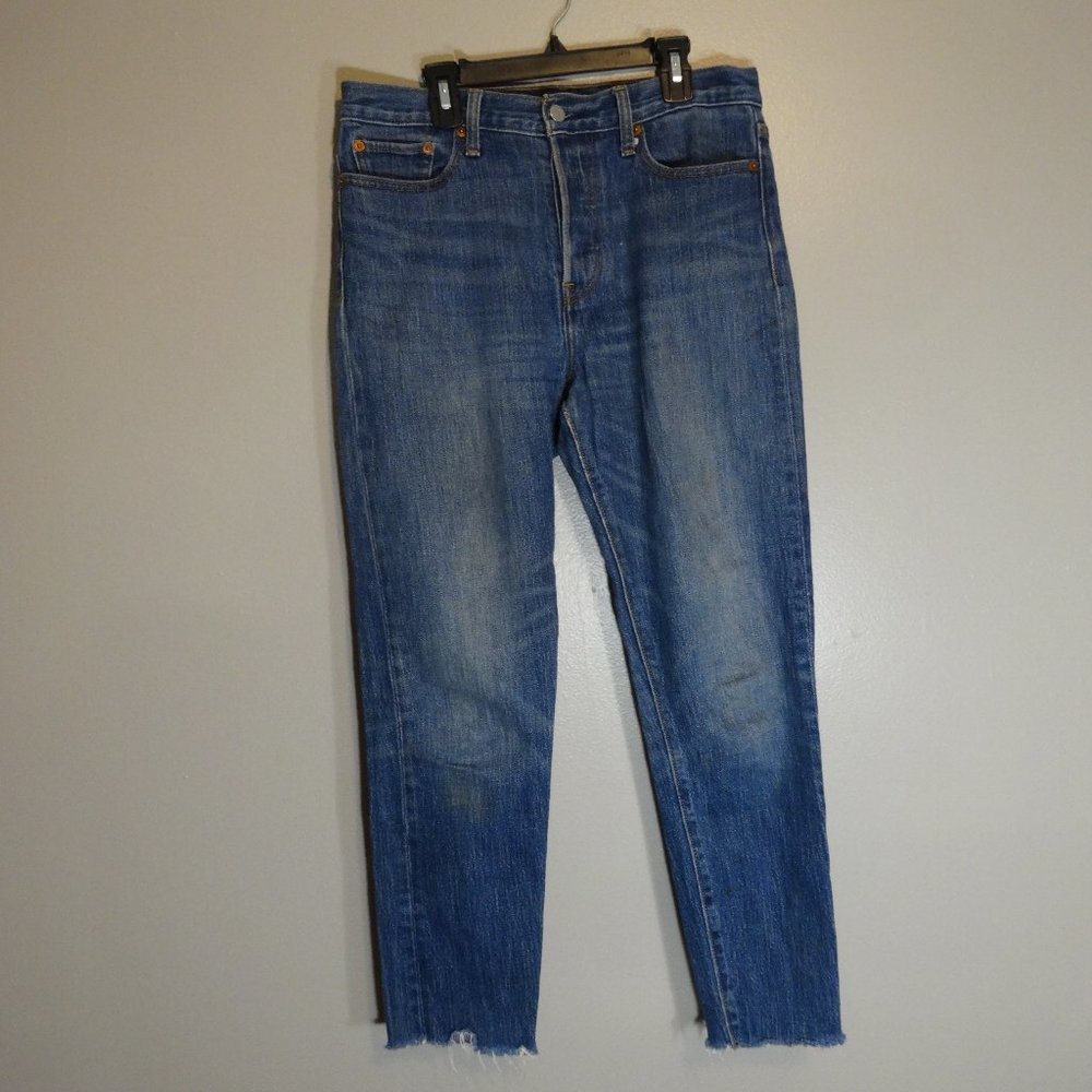 Raw Hem White Oak Cone Denim Button Fly Levi's 29